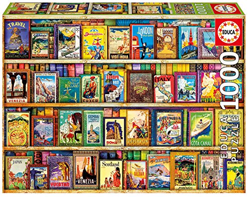 educa-17102-world-travel-guides-puzzle-1000-teile-vintage image 2
