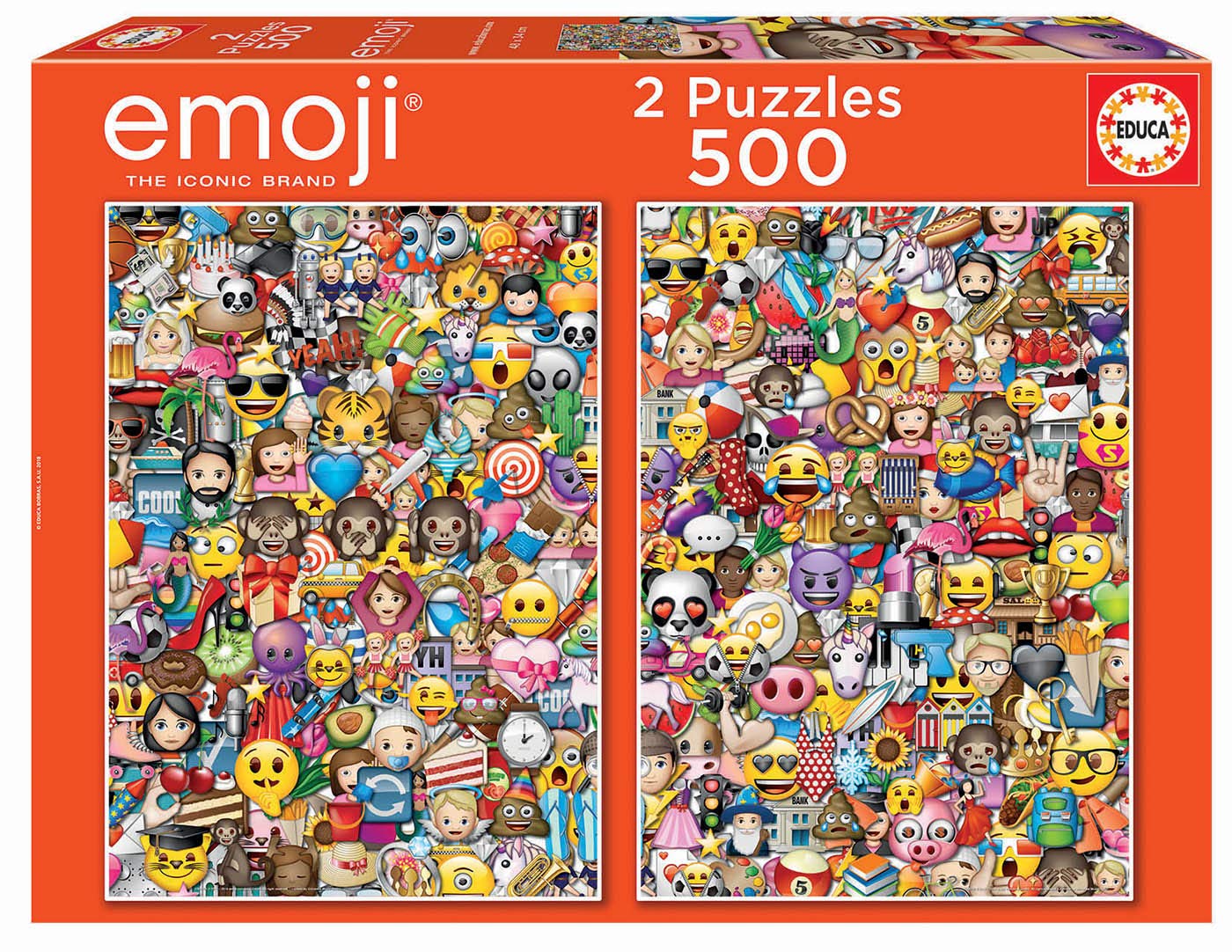 educa-emoji-17992-puzzle-2x500-teile-set-familie image 1