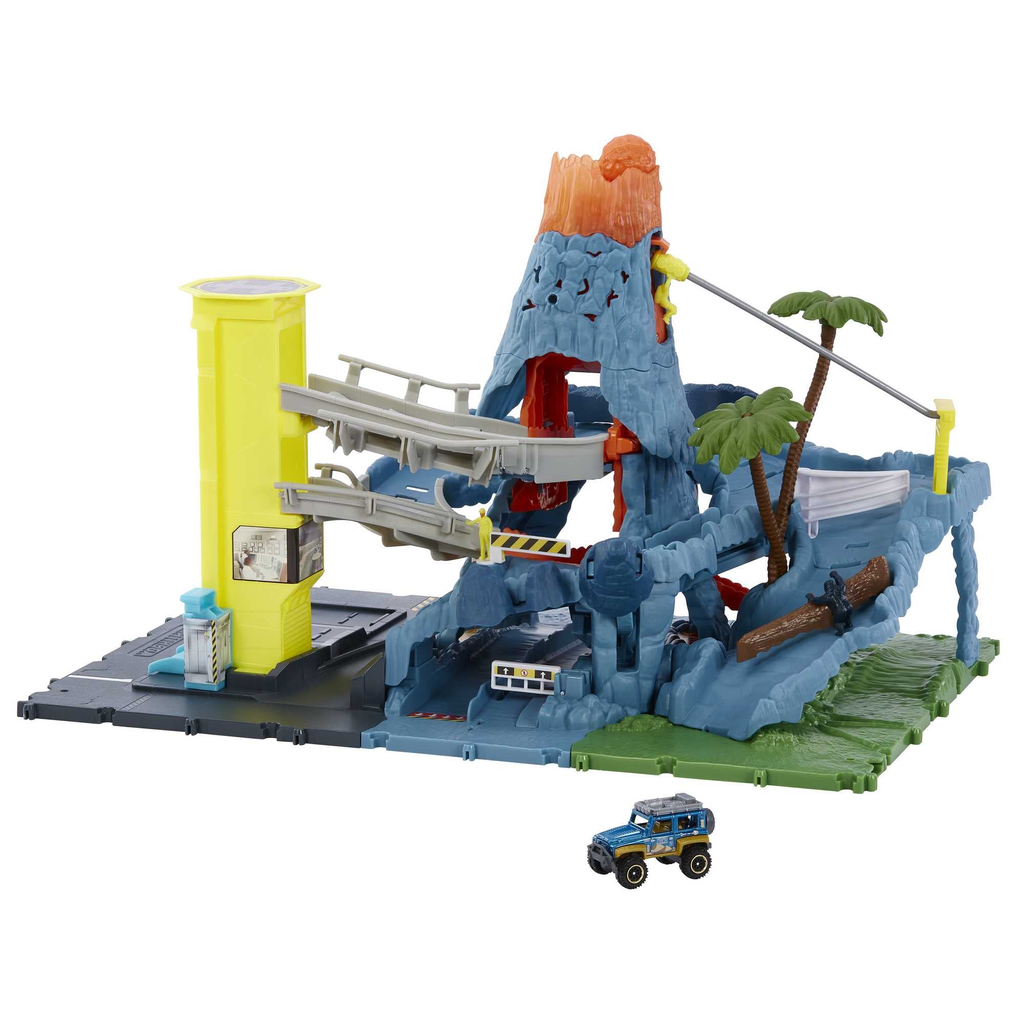 matchbox-action-drivers-hhw21-vulkan-spielset-mit-fahrzeug image 1