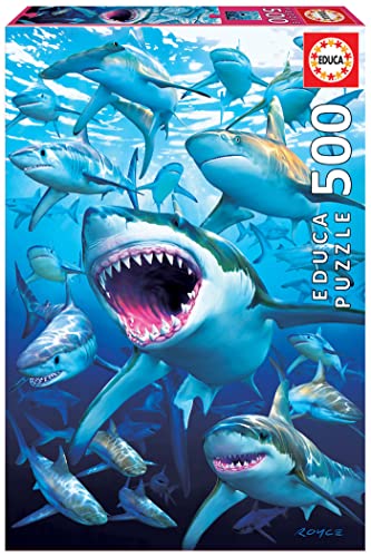 educa-17085-shark-club-puzzle-500-teile-haie image 4