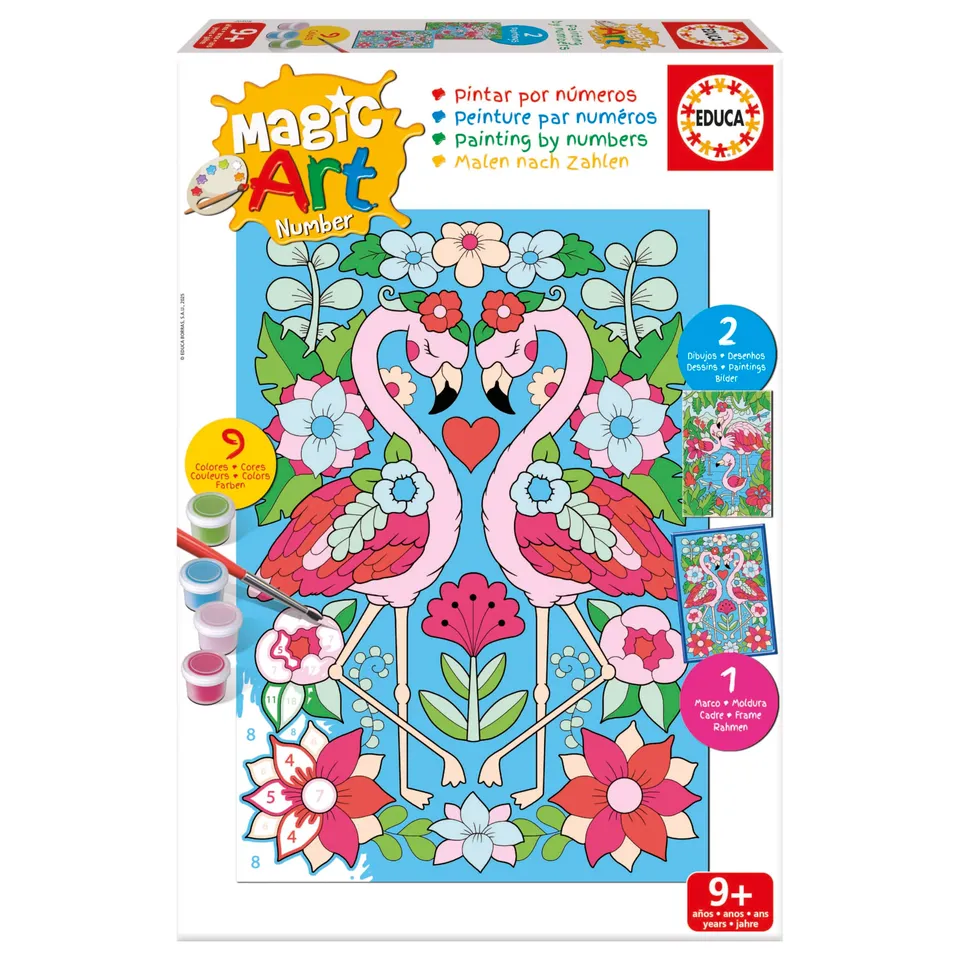 educa-magic-art-number-flamenco-malset-malen-nach-zahlen-ab-9j image 1