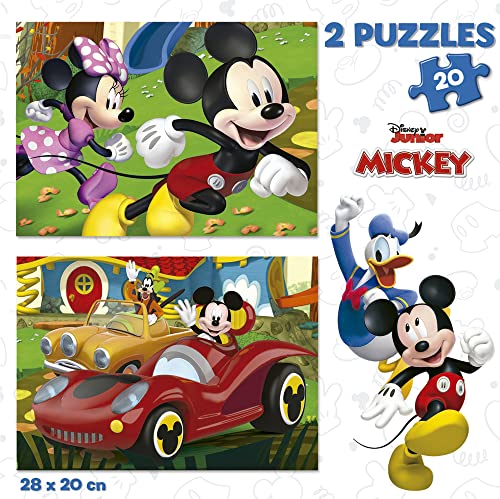 educa-19311-mickey-funhouse-2x20-teile-kinderpuzzle-ab-3-jahren image 7