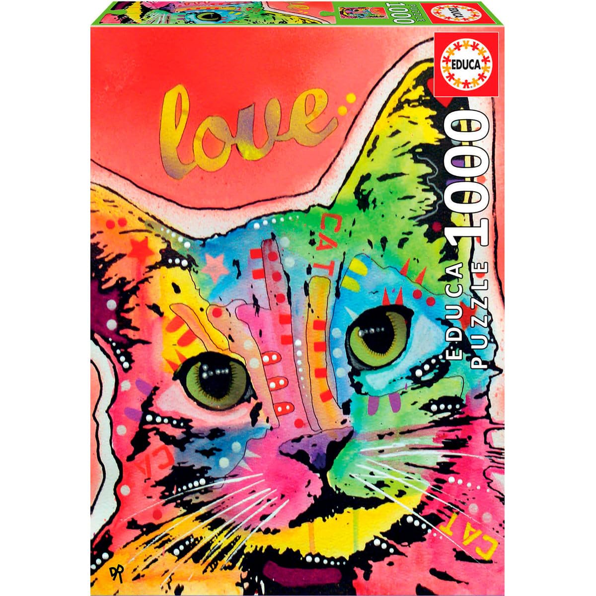 educa-tilt-cat-love-19257-puzzle-1000-teile-katze-dean-russo image 1