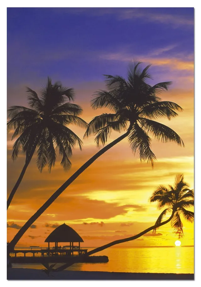 educa-sonnenuntergang-malediven-puzzle-1000-teile-strand image 1