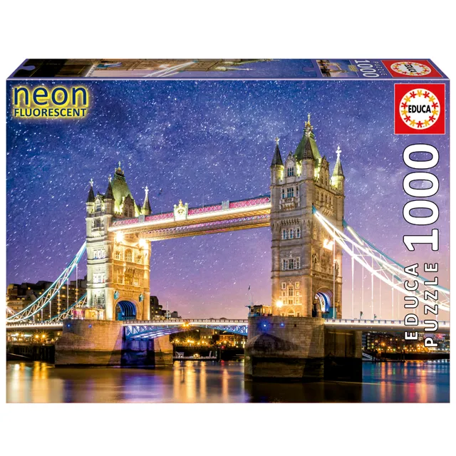 educa-tower-bridge-neon-puzzle-1000-teile-leuchtet-im-dunkeln image 1