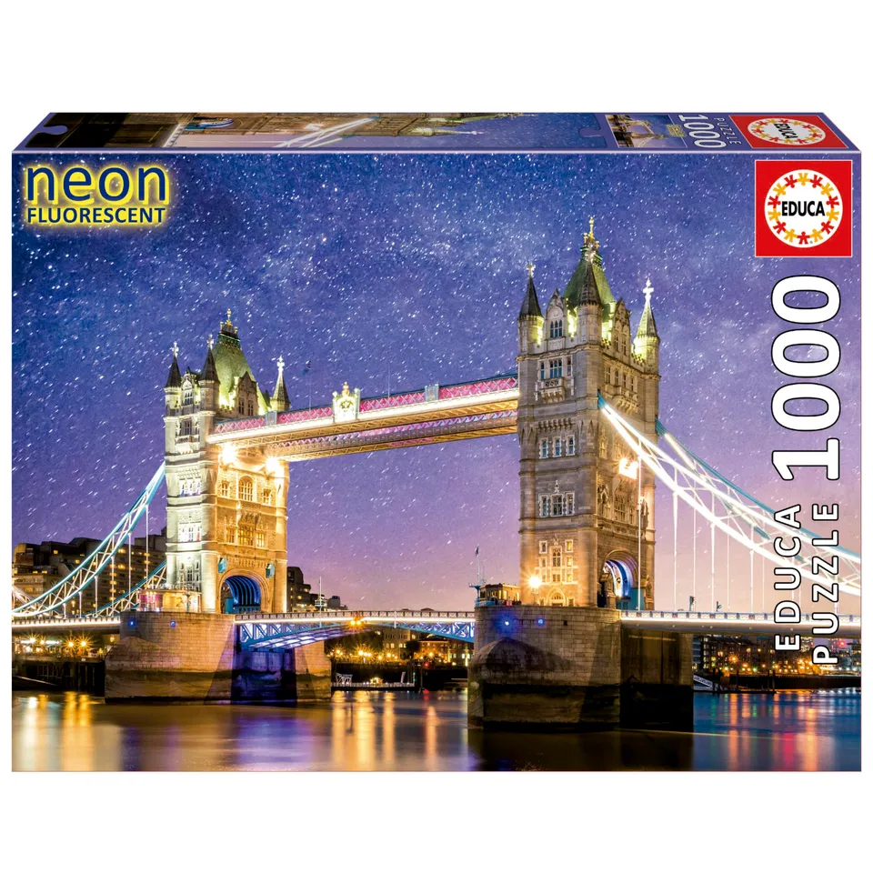 educa-tower-bridge-neon-puzzle-1000-teile-leuchtet-im-dunkeln image 1