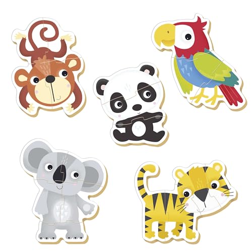 educa-baby-wildtiere-19952-babypuzzle-5in1-tierformen-ab-2-j image 8