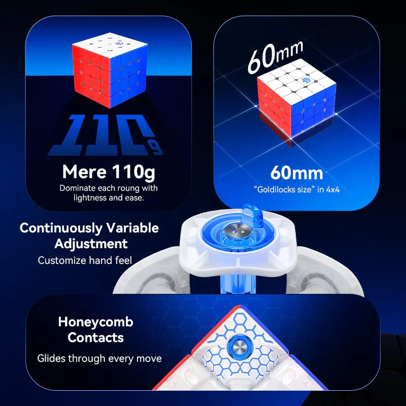 gan-460-m-v2-speed-cube-4x4-frosted-magnetisch image 8