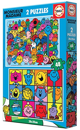 educa-19402-monsieur-madame-puzzle-2x48-teile-ab-4-jahren image 8