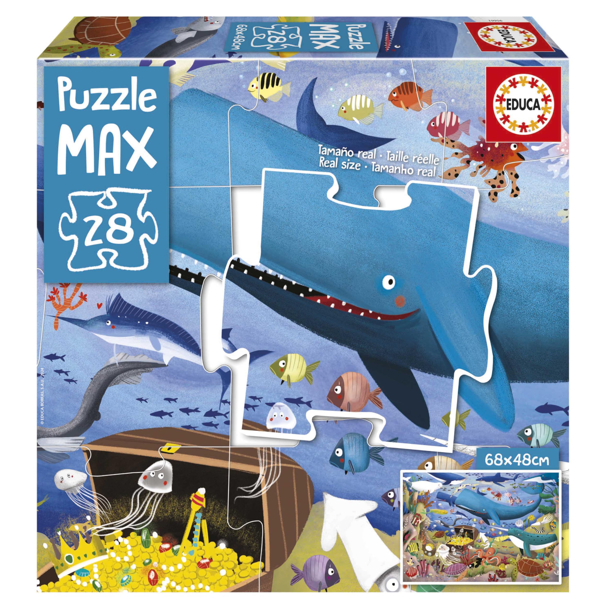 educa-max-meerestiere-bodenpuzzle-28-teile-19956-ab-3-jahren image 1