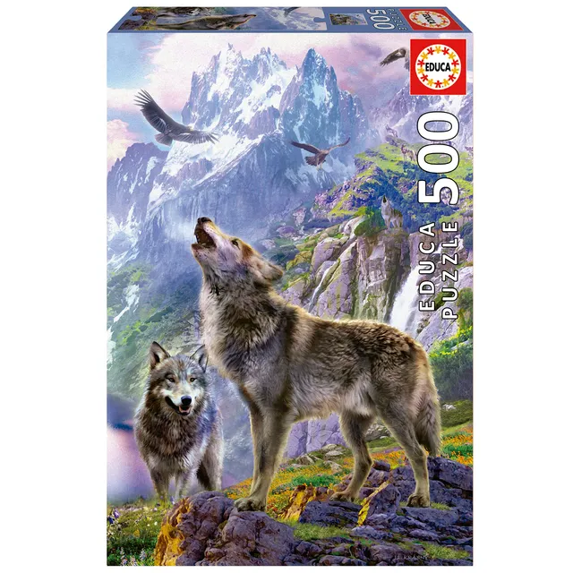 educa-w-lfe-in-den-bergen-puzzle-500-teile-tiermotiv image 1