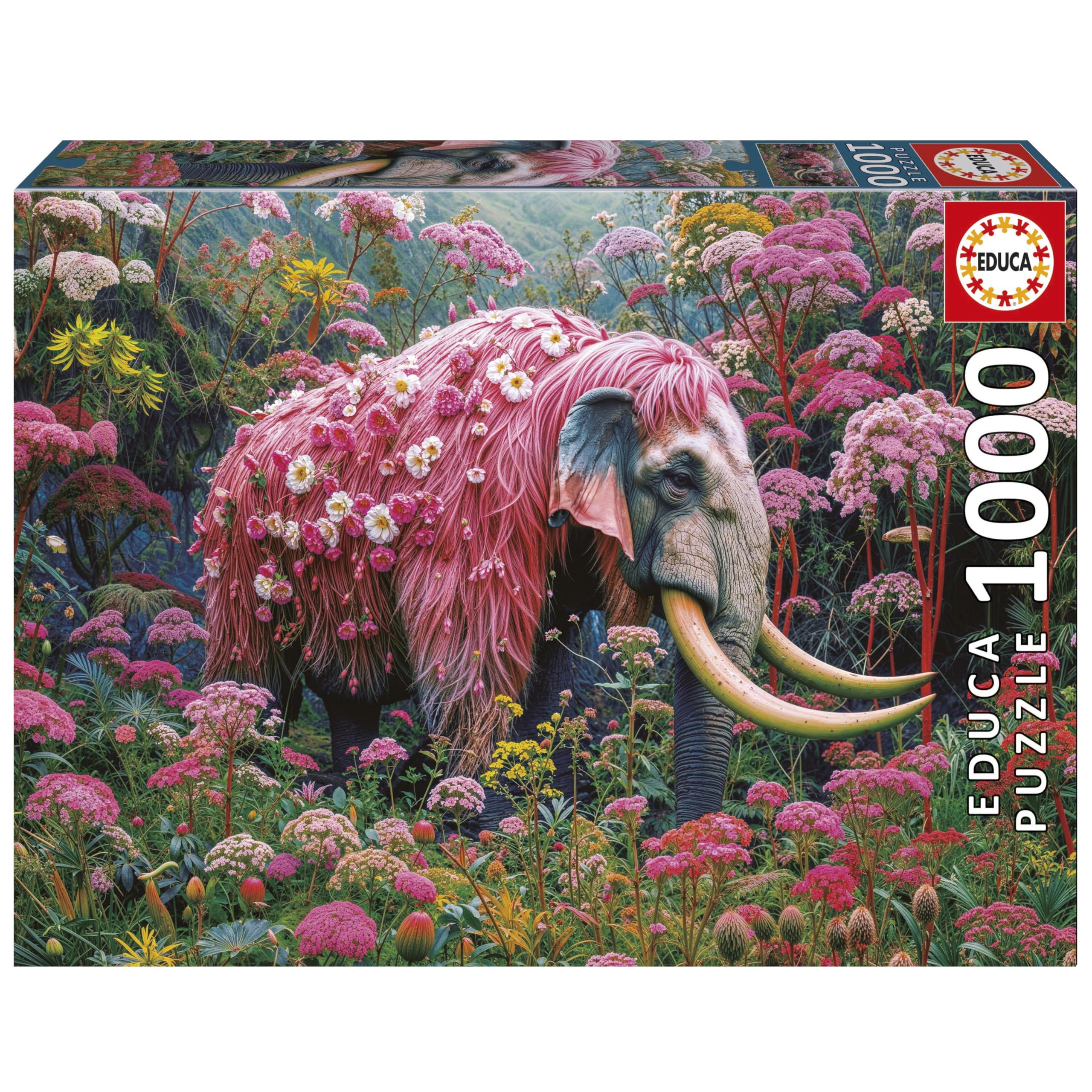 educa-blumenelefant-1000-teile-puzzle-68x48-cm-ab-14-jahren image 1
