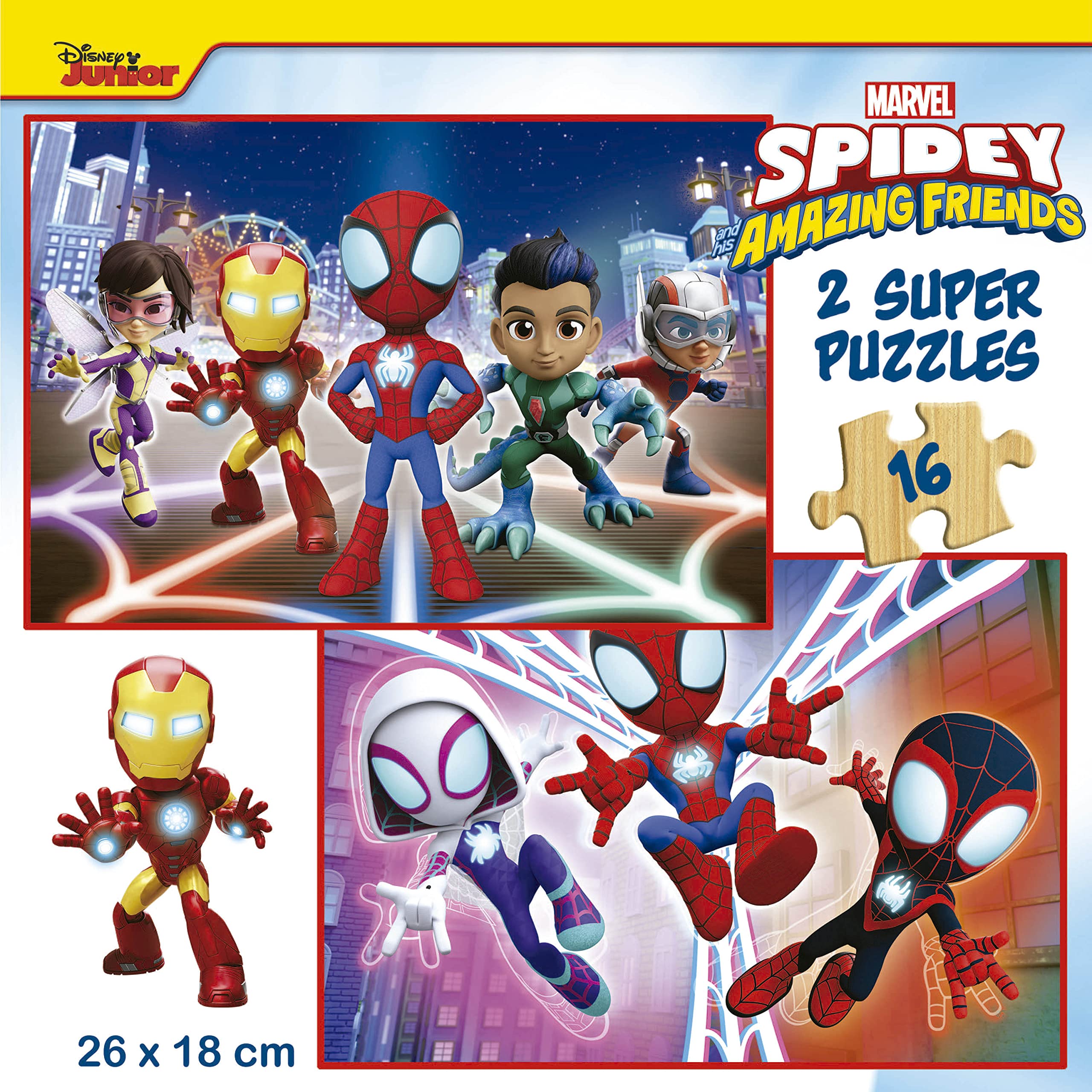 educa-spidey-und-seine-super-freunde-holzpuzzle-2x16-teile-ab-3-j image 3