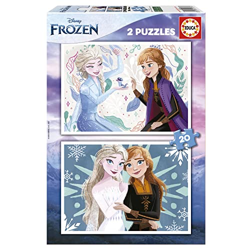 educa-19736-die-eisk-nigin-kinderpuzzle-2x20-teile-ab-3-jahren image 5
