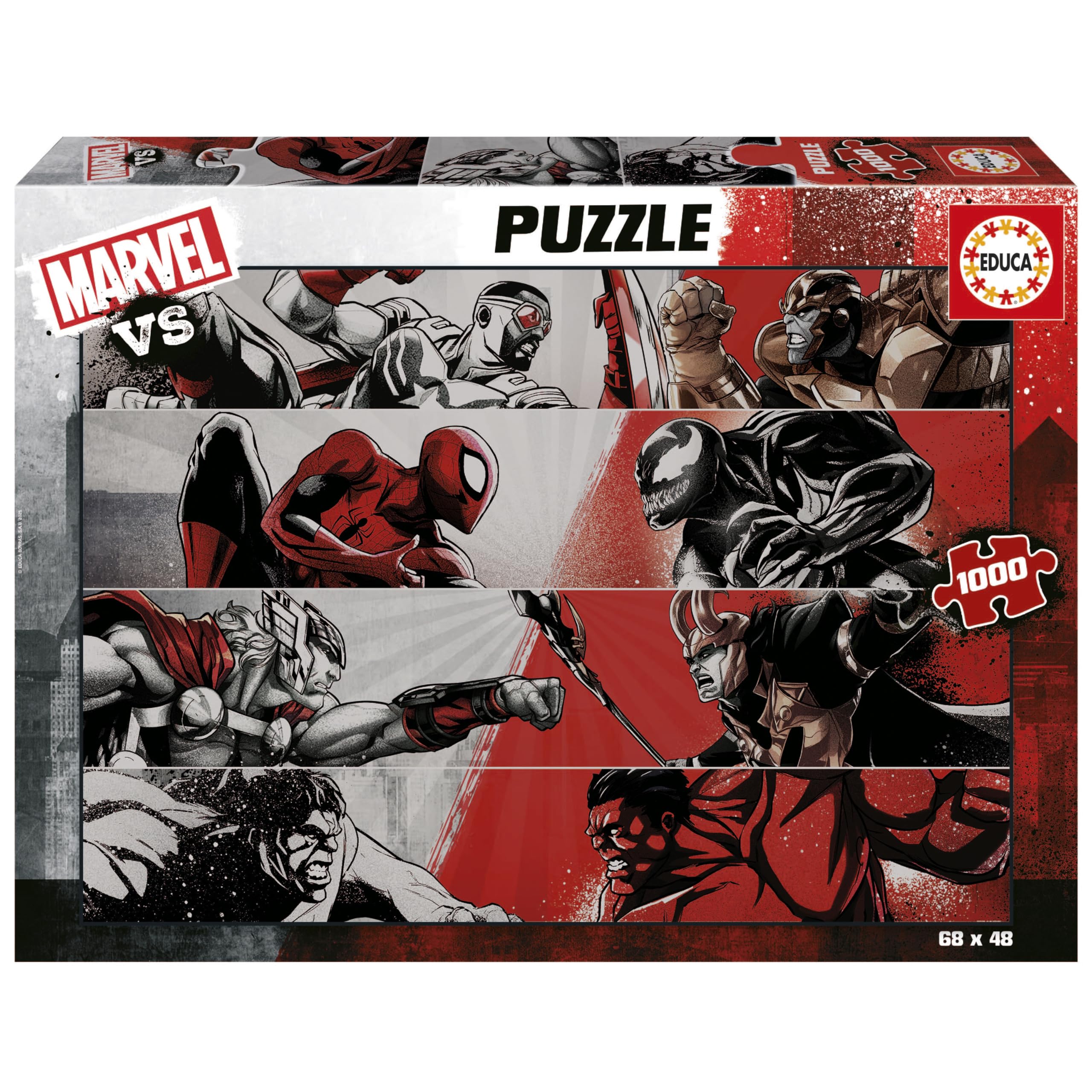 educa-marvel-vs-20279-puzzle-1000-teile-68x48-cm-mit-kleber image 1