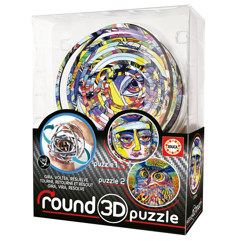 educa-puzzles-3d-19709-3d-puzzle-abstract-14-ringe-ab-8-jahren image 1