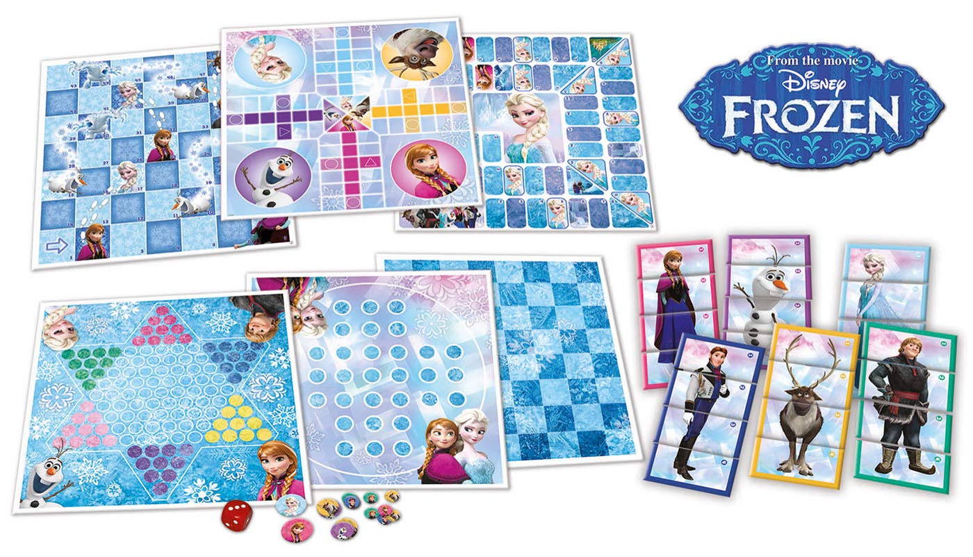 educa-16865-frozen-8-in-1-spielesammlung-gesellschaftsspiel image 2
