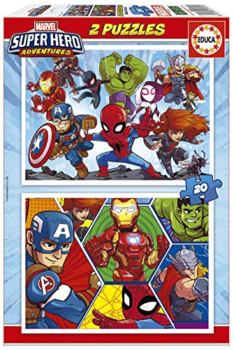 educa-marvel-super-heroe-18647-kinderpuzzle-4in1-12-25-teile image 8