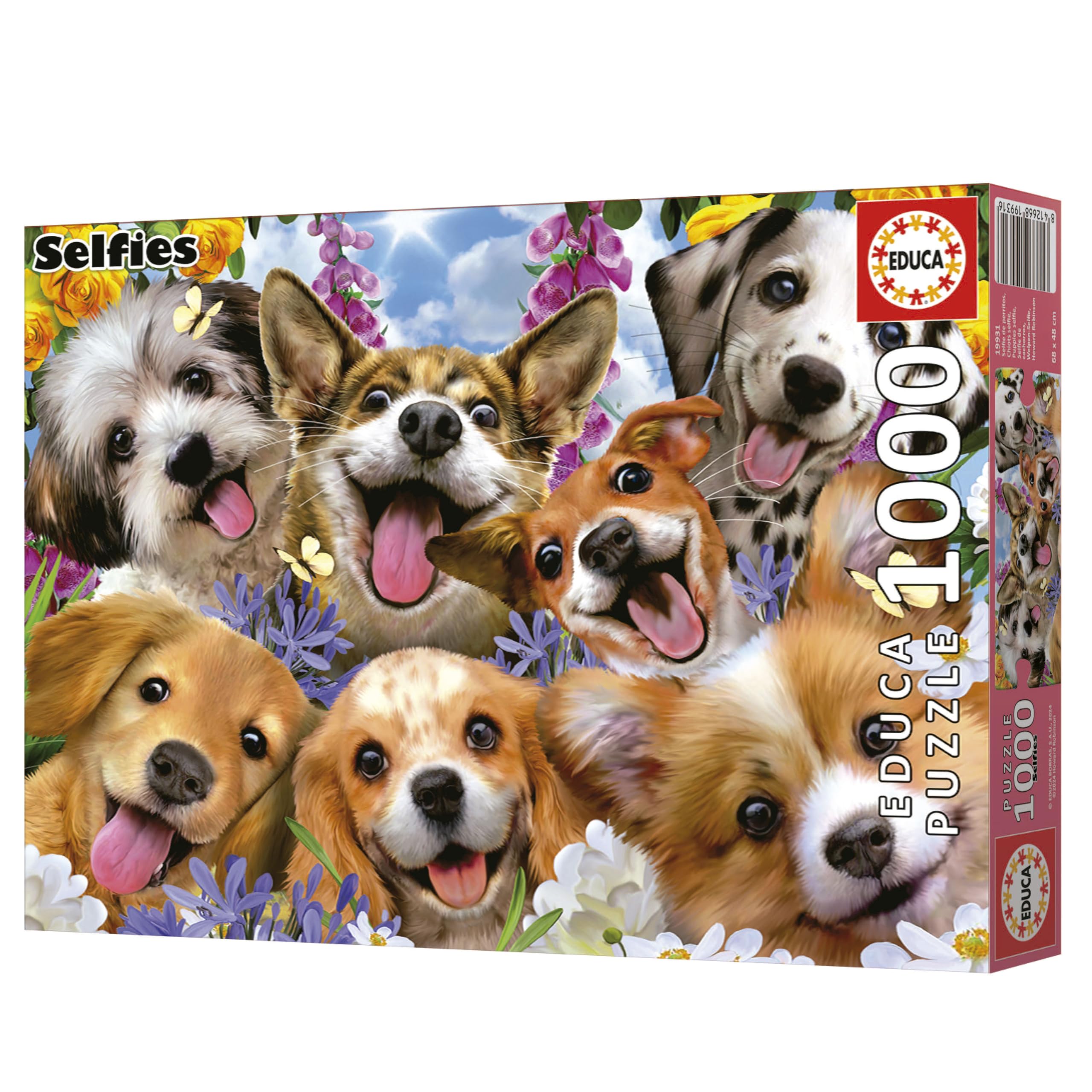 educa-welpen-selfie-19931-puzzle-1000-teile-hunde-howard-robinson image 6