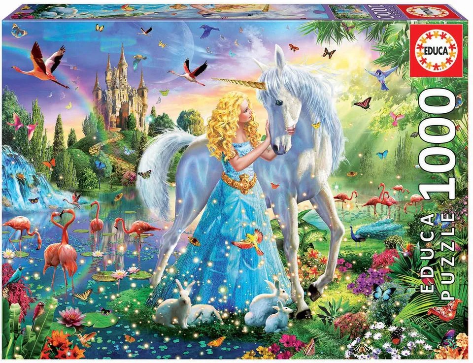 educa-prinzessin-einhorn-17654-puzzle-1000-teile-ab-14-j image 1