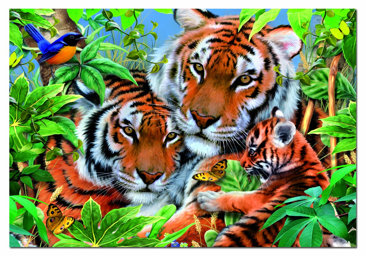 educa-15158-wilde-z-rtlichkeit-puzzle-1000-teile-tiger image 2