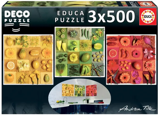 educa-18454-fr-chte-und-blumen-puzzle-3x500-teile-deko image 1
