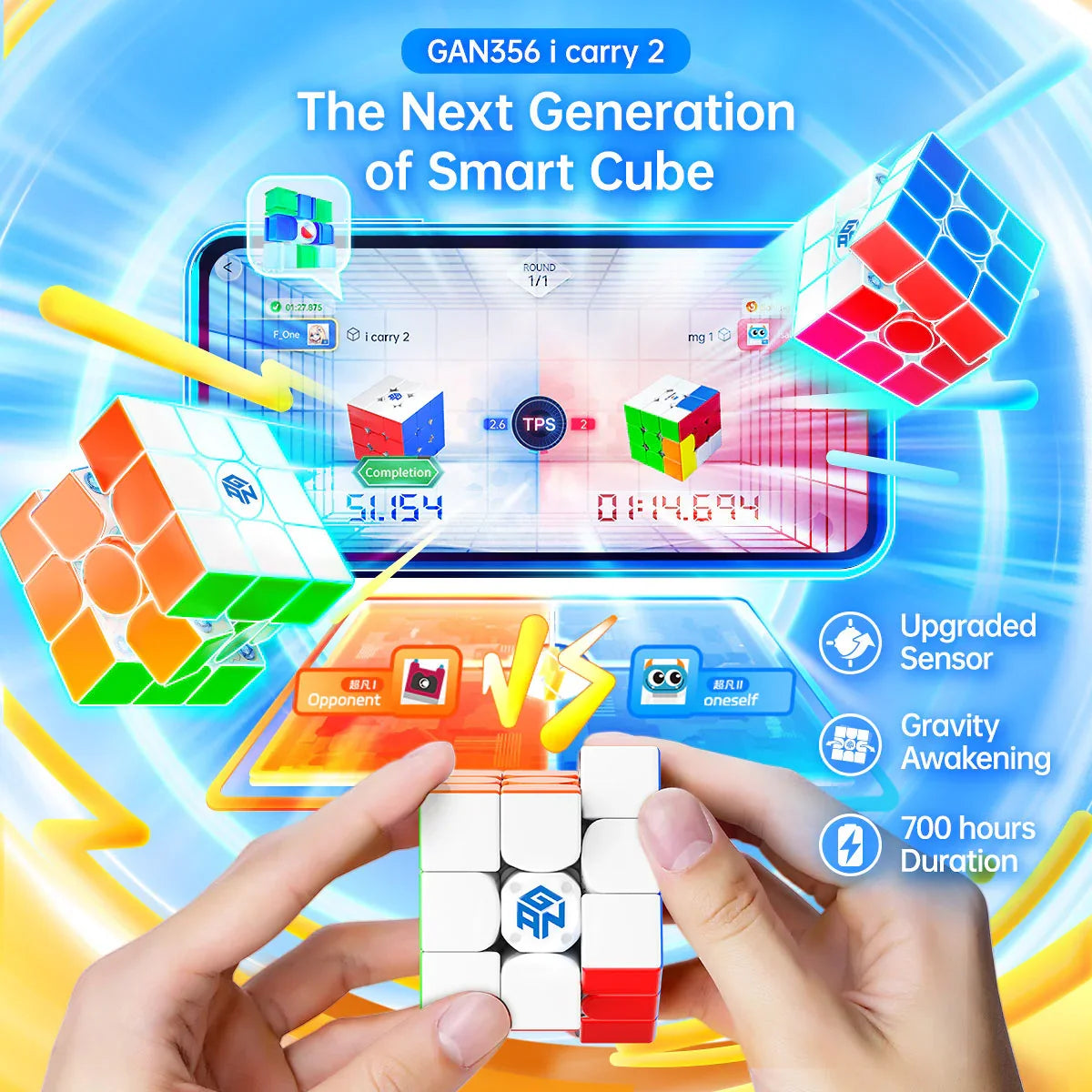 gan-356-i-carry-2-smart-cube-3x3-magnetisch-f-r-anf-nger image 2