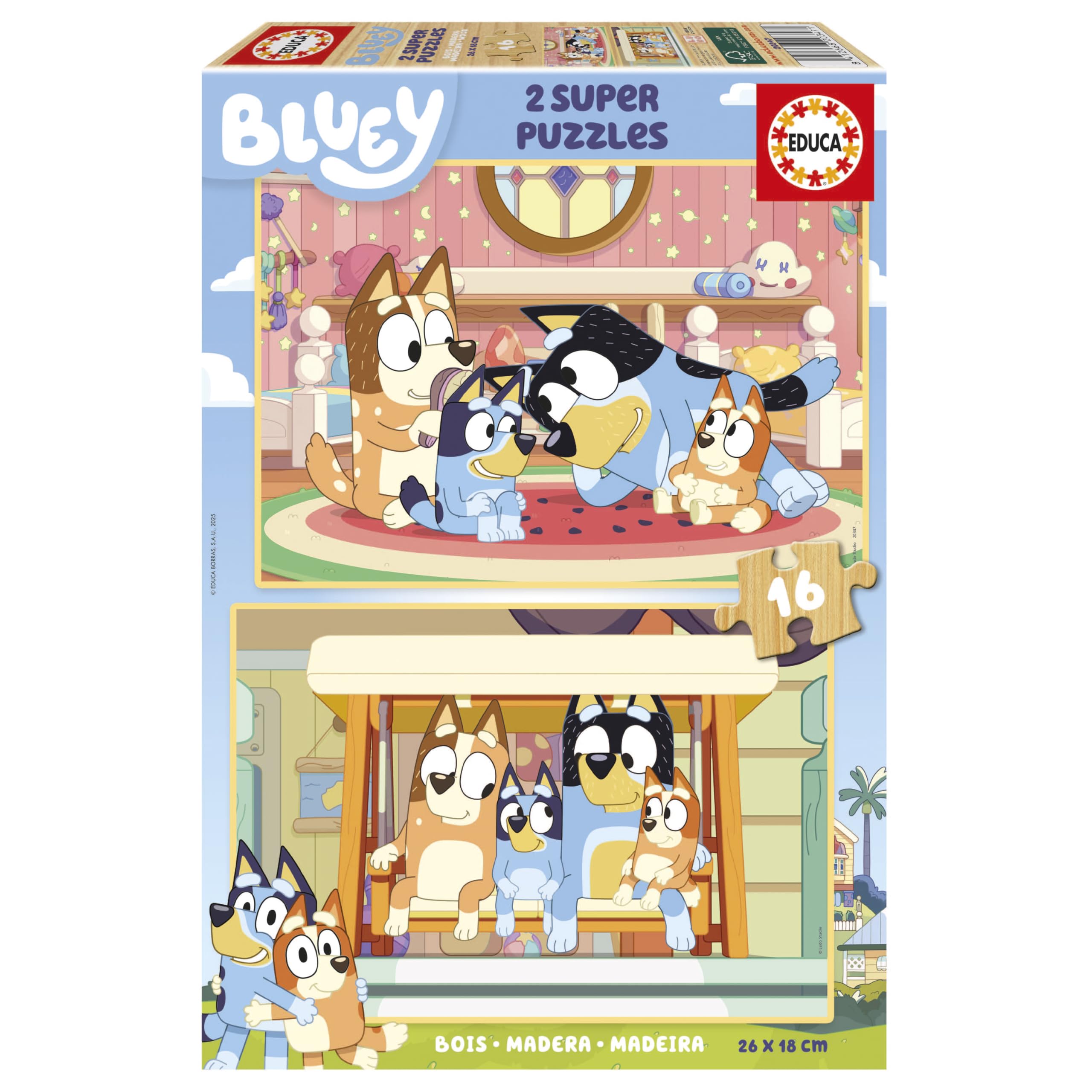educa-20347-holzpuzzle-kinder-2x16-teile-ab-3-jahren image 1