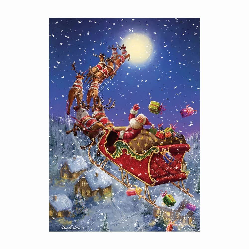 educa-weihnachtsmann-im-schlitten-puzzle-500-teile-48x34 image 5