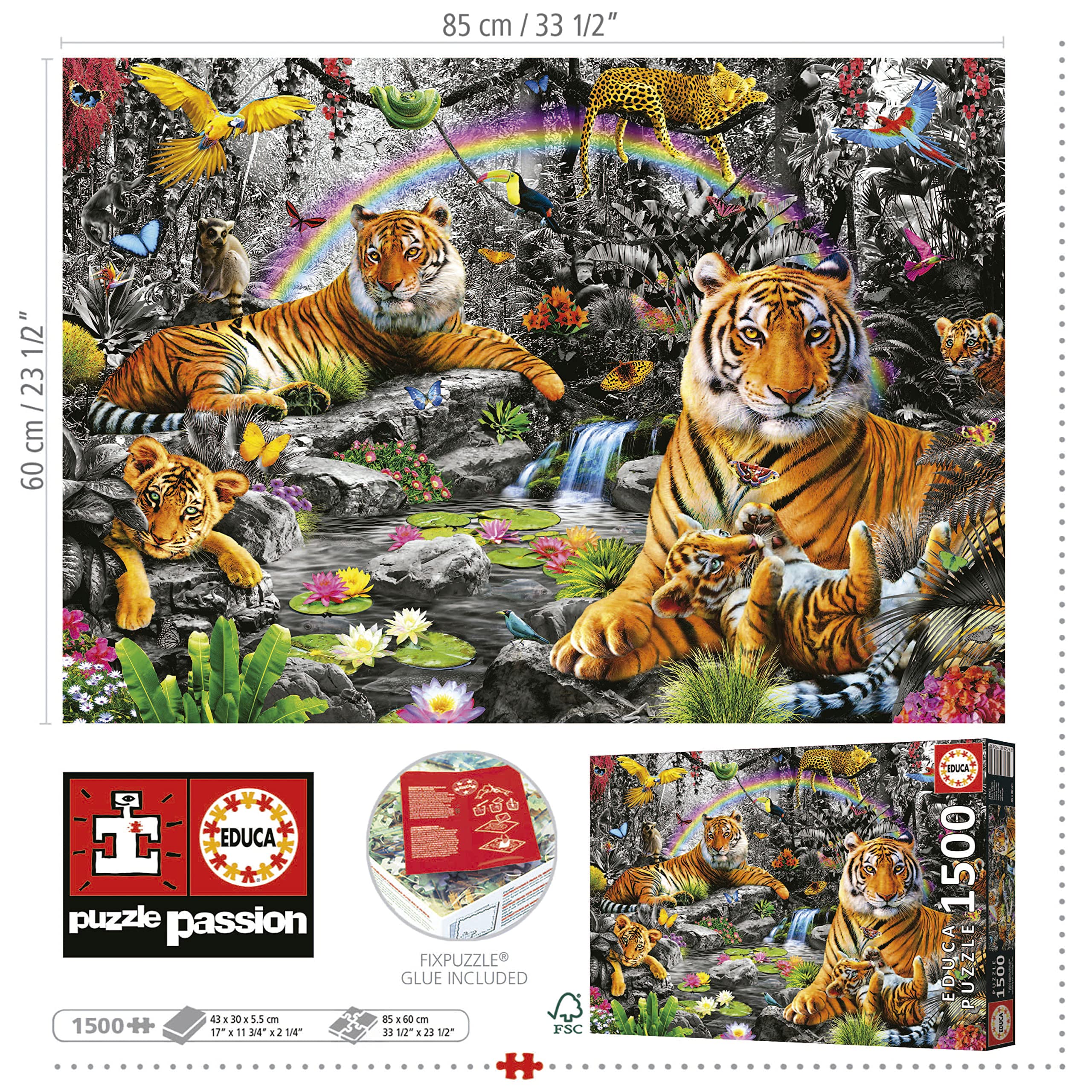 educa-19563-tiger-im-dschungel-puzzle-1500-teile image 3