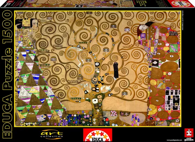 educa-14844-baum-des-lebens-klimt-puzzle-1500-teile-kunst image 1
