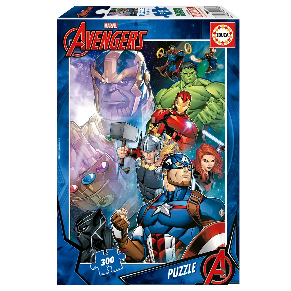 educa-avengers-300-teile-kinderpuzzle-marvel-40x28-ab-6-jahren image 1