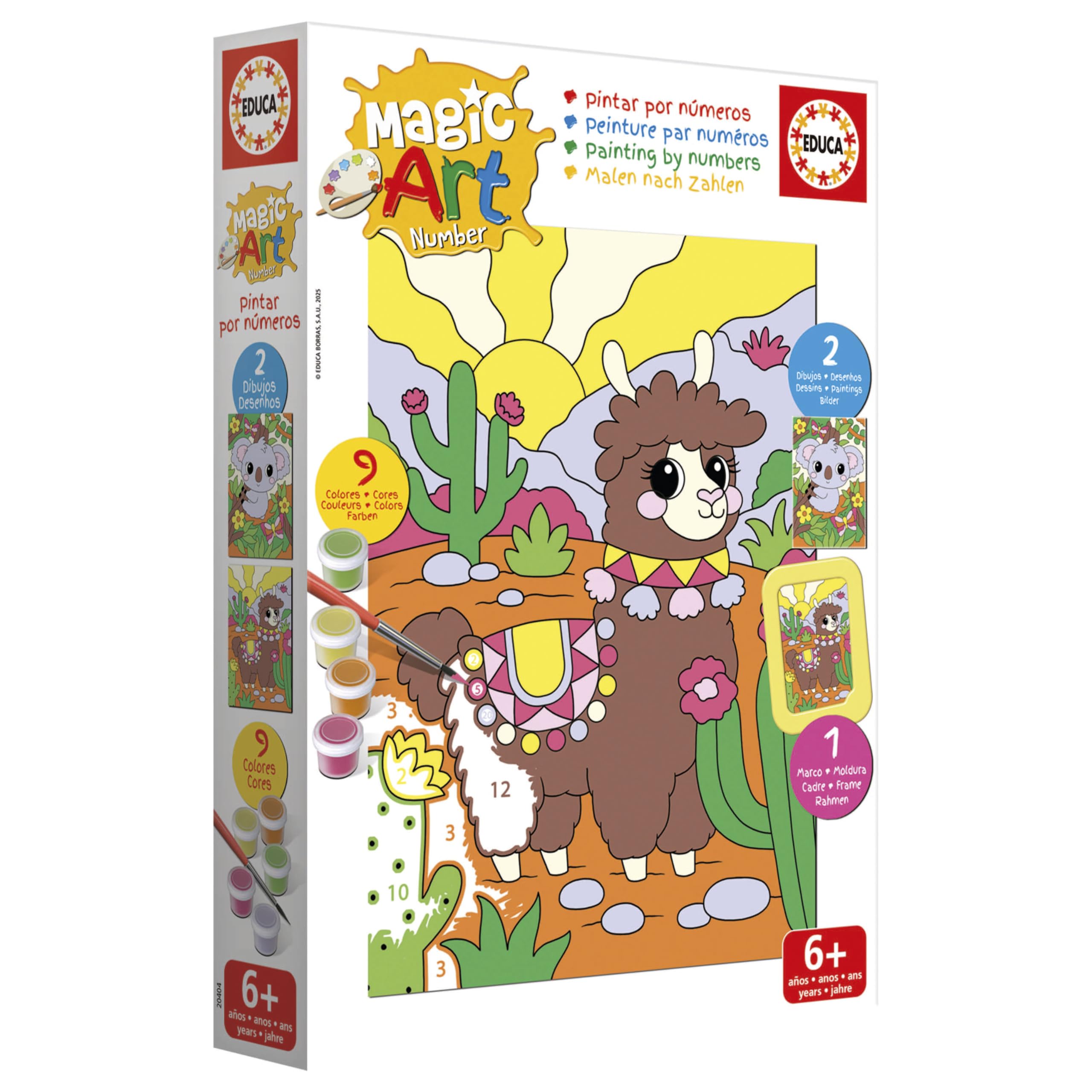 educa-magic-art-number-20404-lama-koala-malen-nach-zahlen-ab-6-j image 3