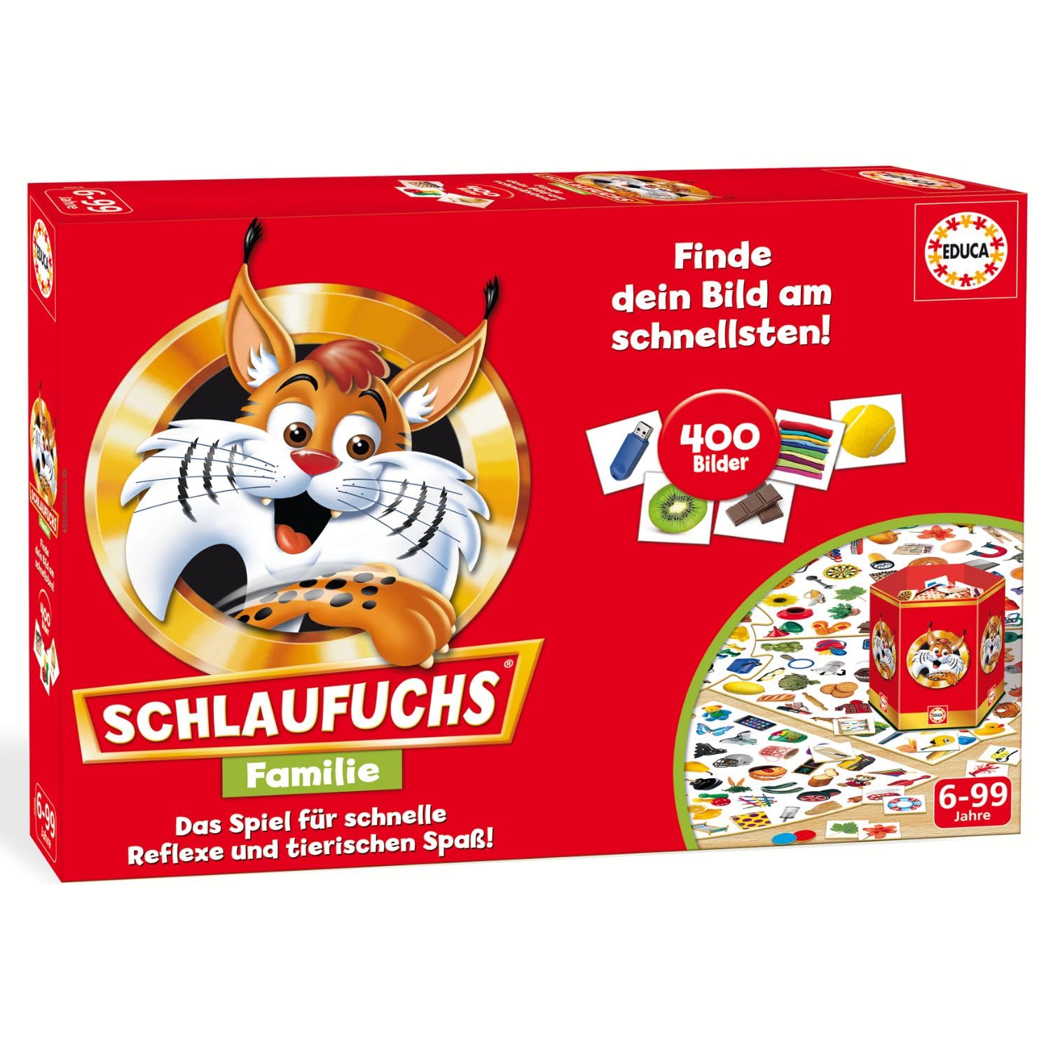 educa-20058-schlaufuchs-familie-brettspiel-kartenspiel-ab-6-jahren image 1