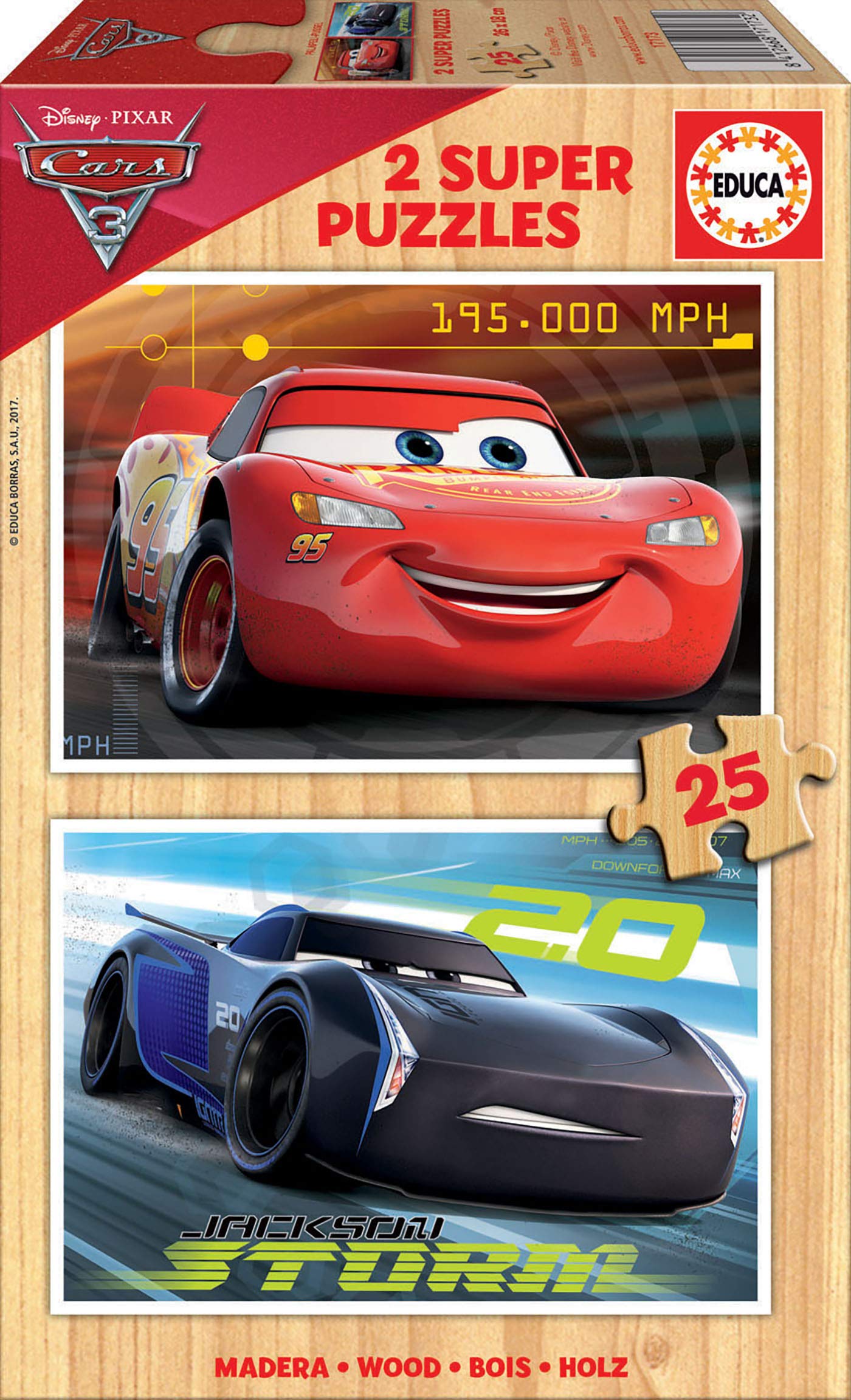 educa-cars-3-2x48-kinderpuzzle-lightning-mcqueen-ab-4-jahren image 6