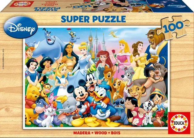 educa-holzpuzzle-disney-welt-100-teile-figuren-ab-6-jahren image 1