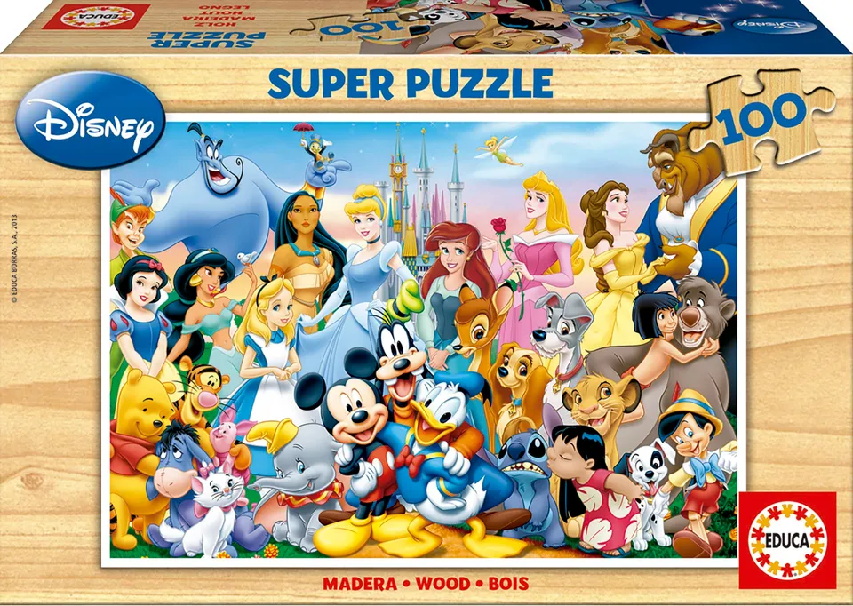 educa-holzpuzzle-disney-welt-100-teile-figuren-ab-6-jahren image 1