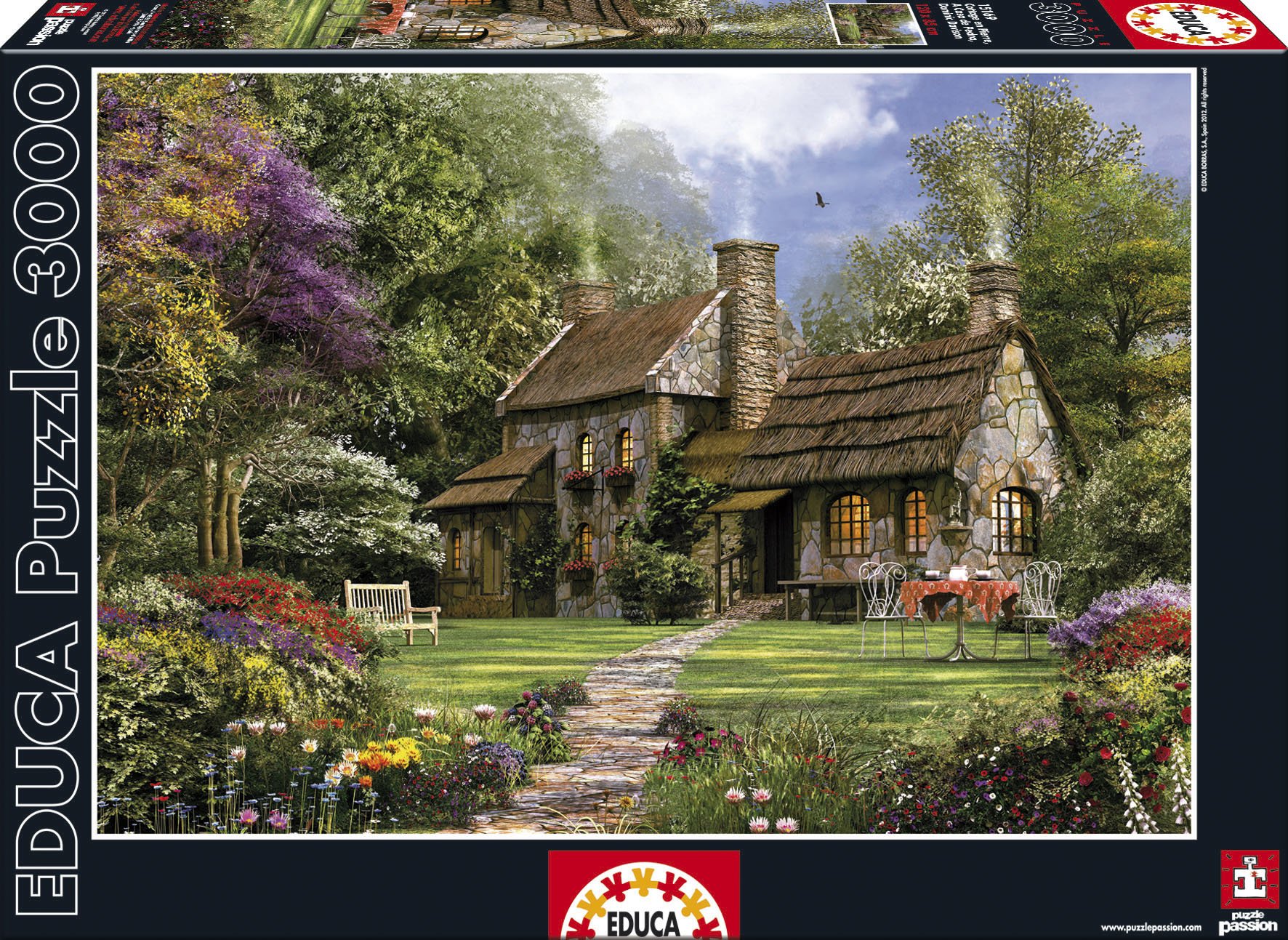 educa-15169-flintstone-cottage-puzzle-3000-teile-120x85 image 1
