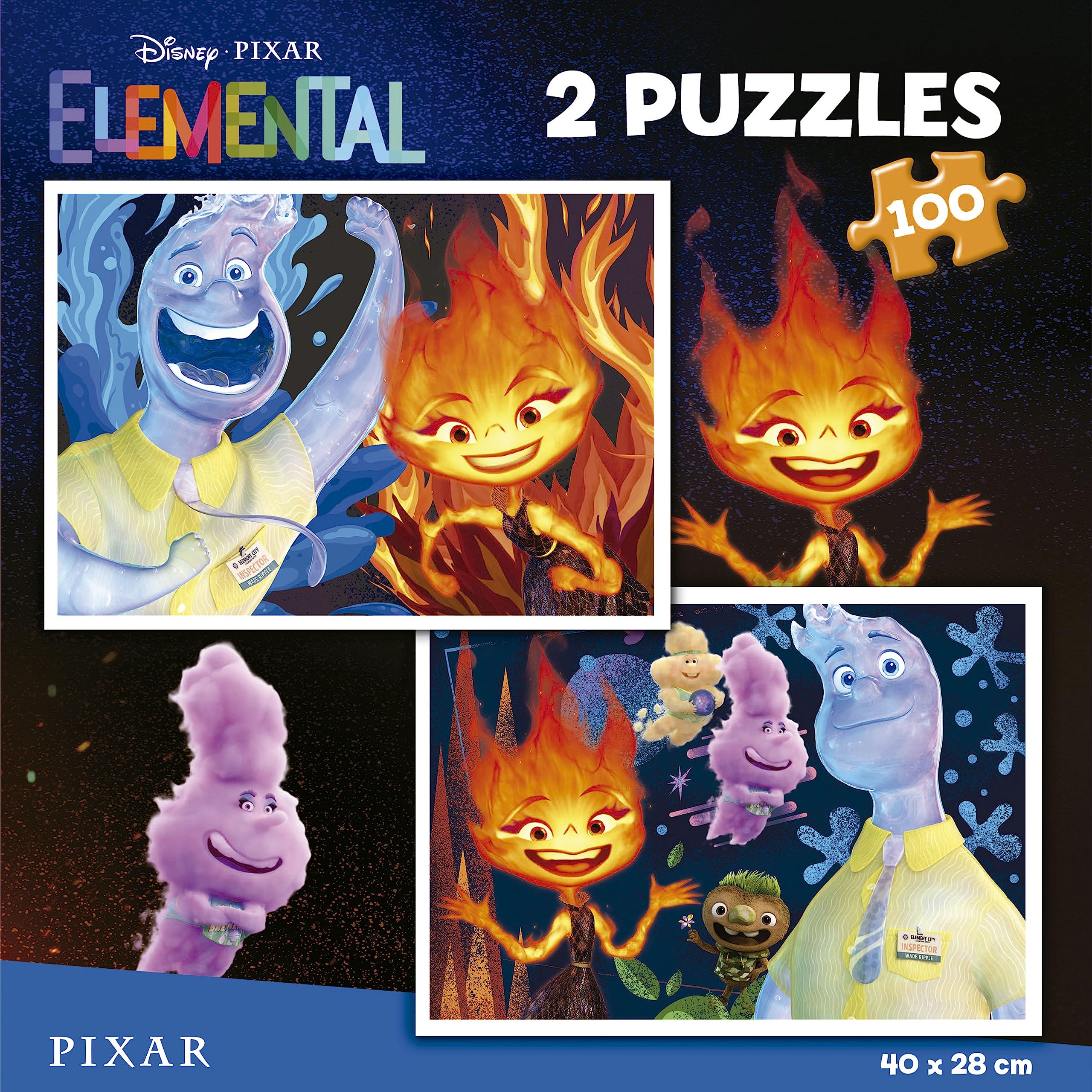 educa-19734-elemental-kinderpuzzle-2x100-disney-pixar image 3