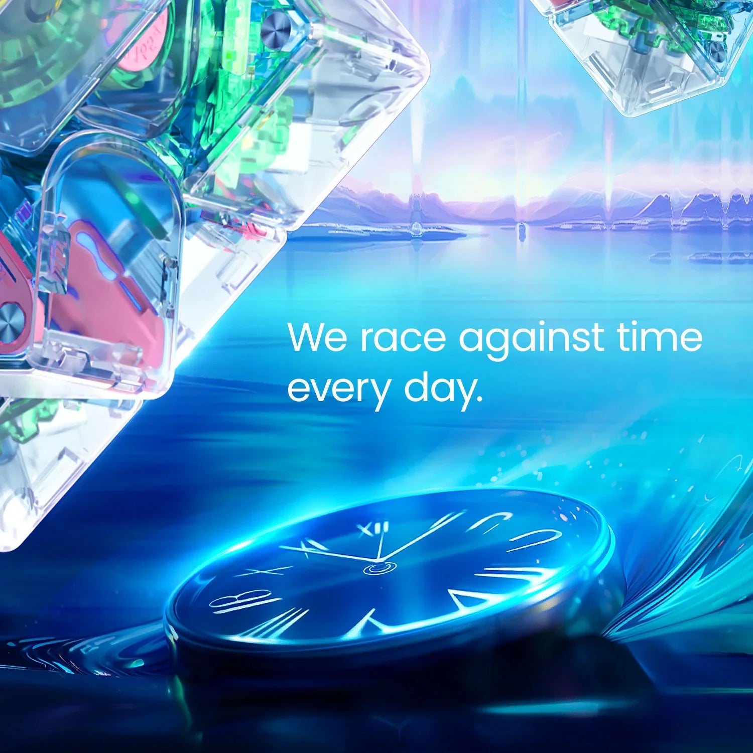 gan-14-maglev-pro-aurora-speed-cube-summer-limited-edition image 3