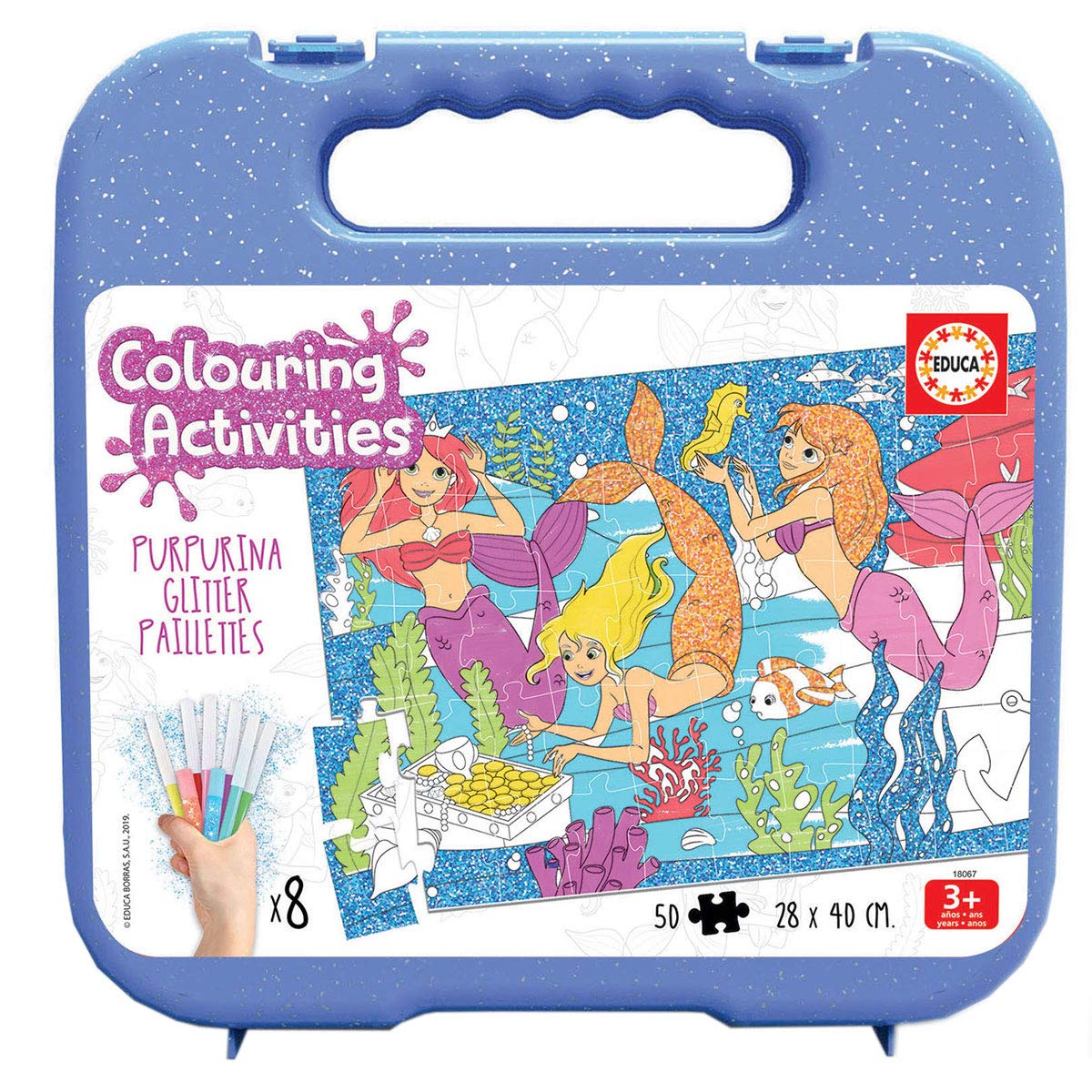 educa-coloring-puzzle-einhorn-100-teile-mit-stiften-ab-6-jahre image 4