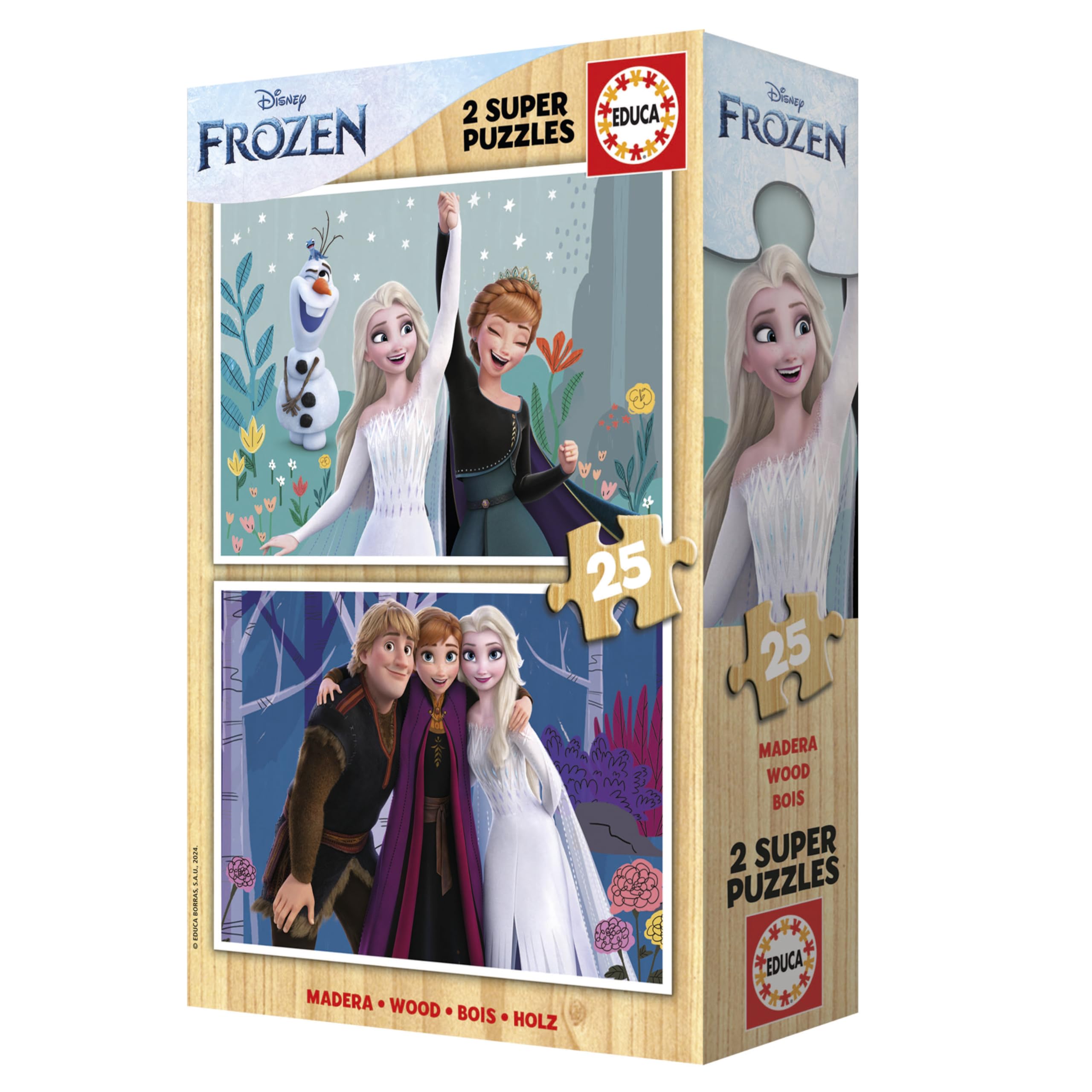 educa-19959-k-nigin-des-schnees-holzpuzzle-2x25-ab-4-j image 4