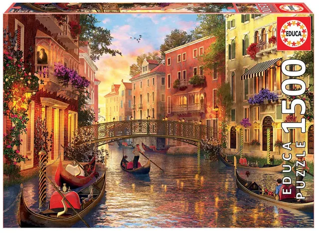 educa-sonnenuntergang-venedig-puzzle-1500-teile-17124-ab-14-j image 1