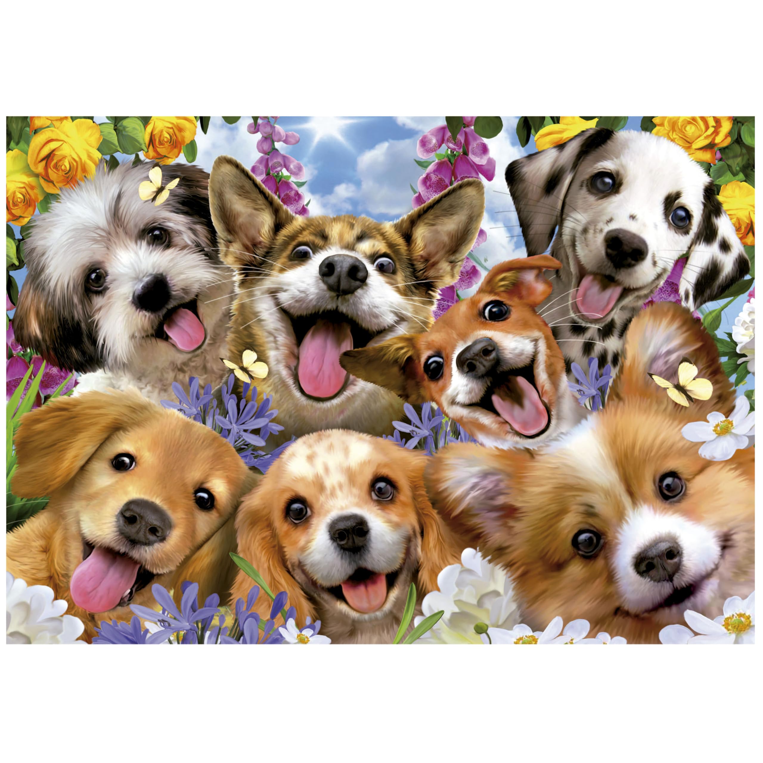 educa-welpen-selfie-19931-puzzle-1000-teile-hunde-howard-robinson image 2