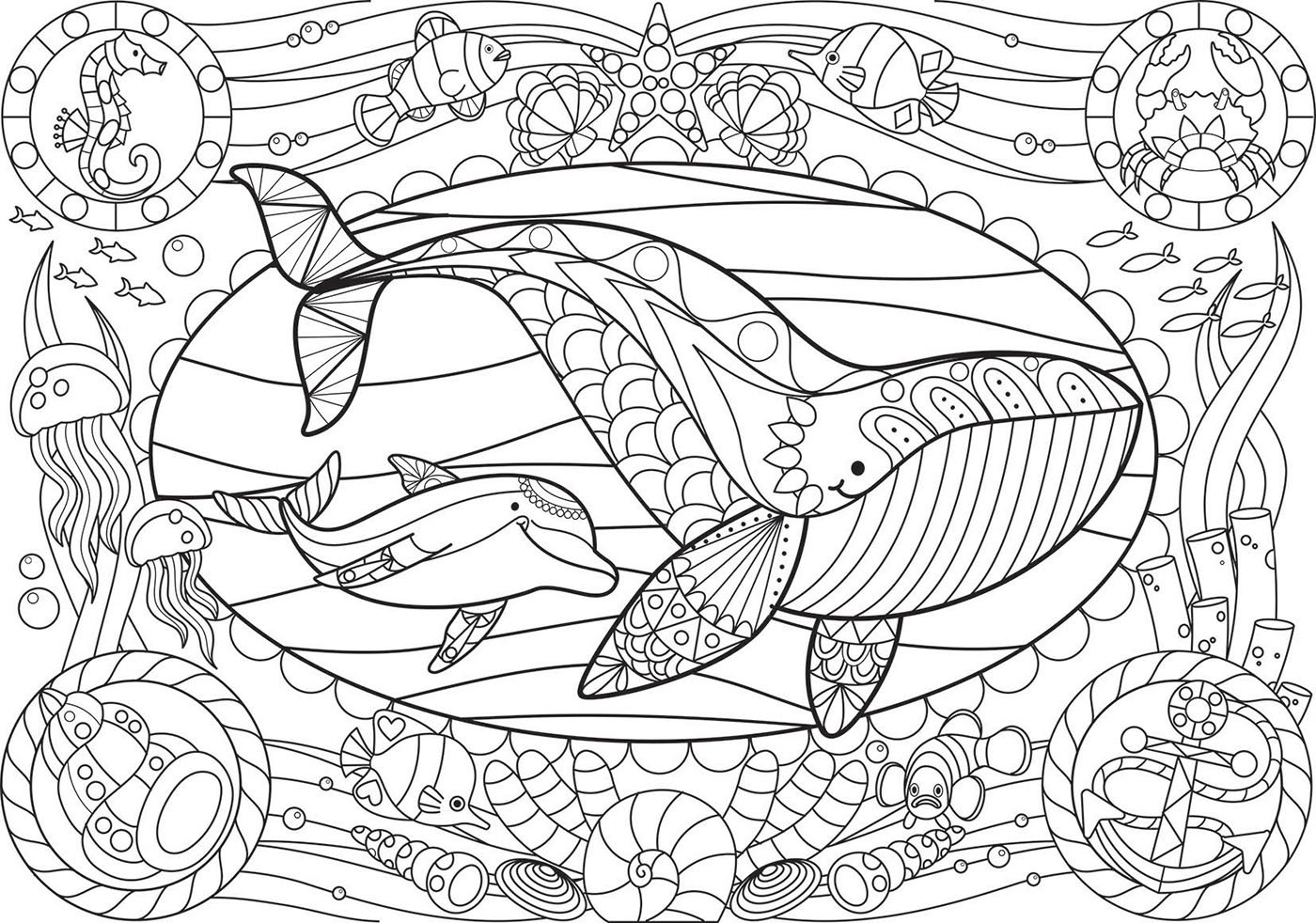 educa-17827-colouring-meerestiere-puzzle-150-teile-stifte image 2