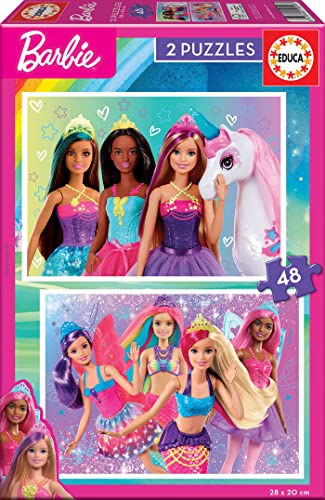 educa-barbie-puzzle-2x48-teile-kinder-ab-4-jahren-set image 5