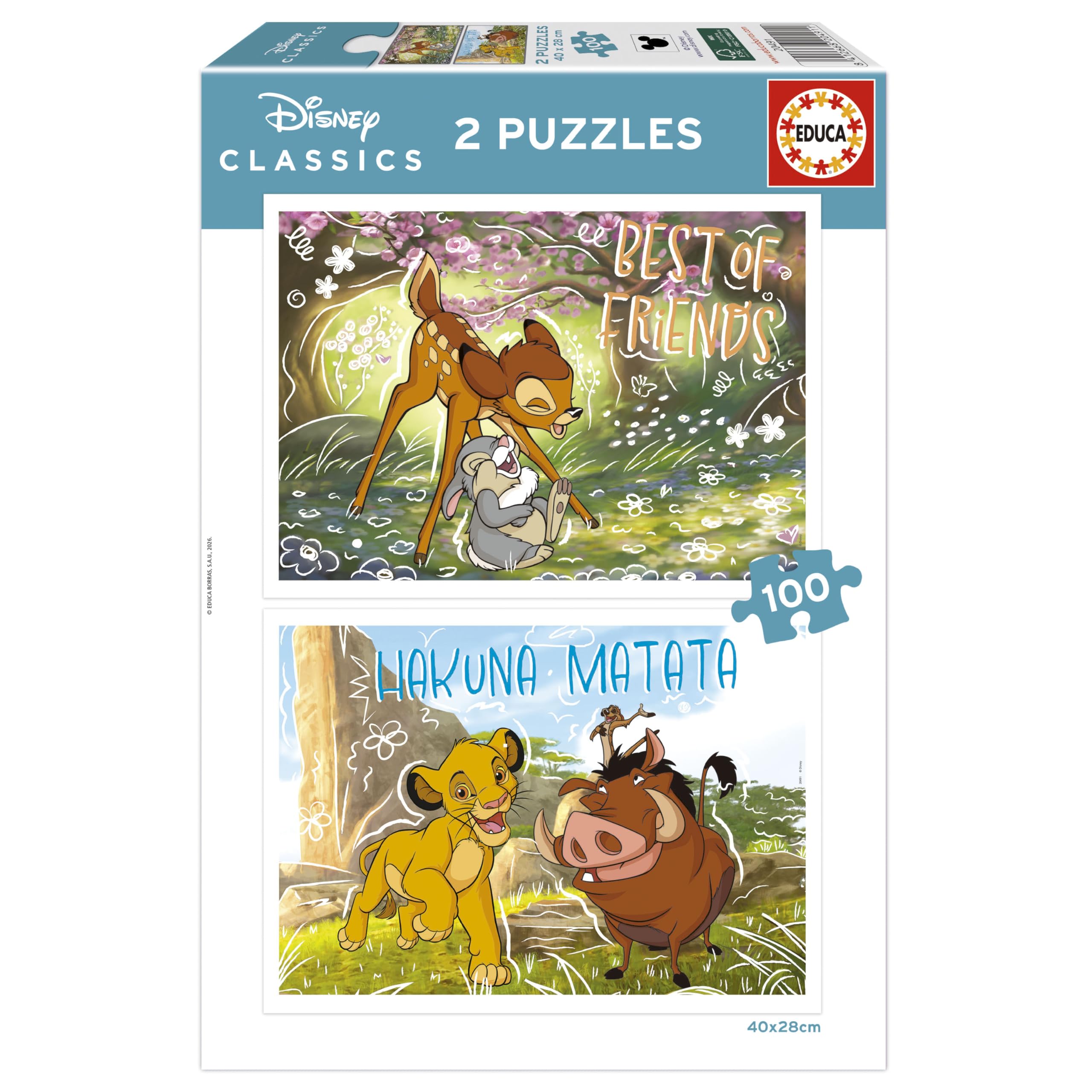 educa-disney-prinzessinnen-kinderpuzzle-2x100-teile-ab-5 image 8