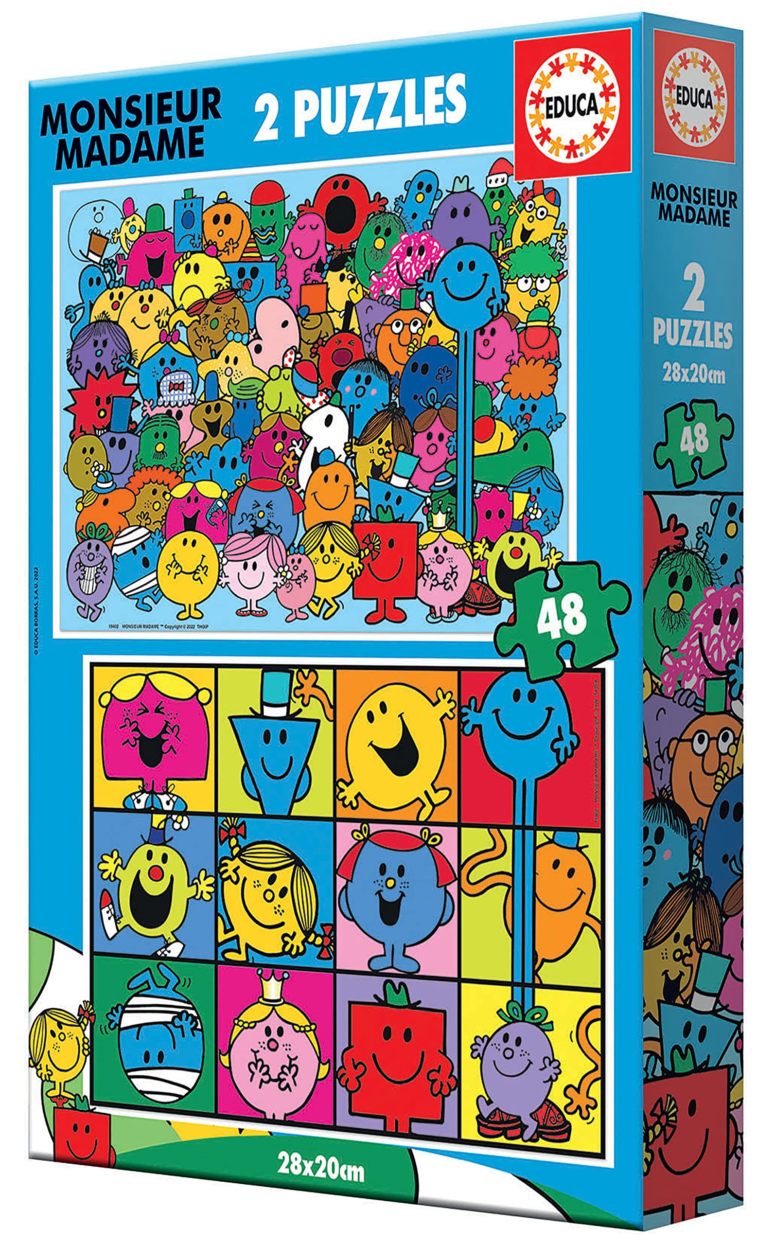educa-19402-monsieur-madame-puzzle-2x48-teile-ab-4-jahren image 3
