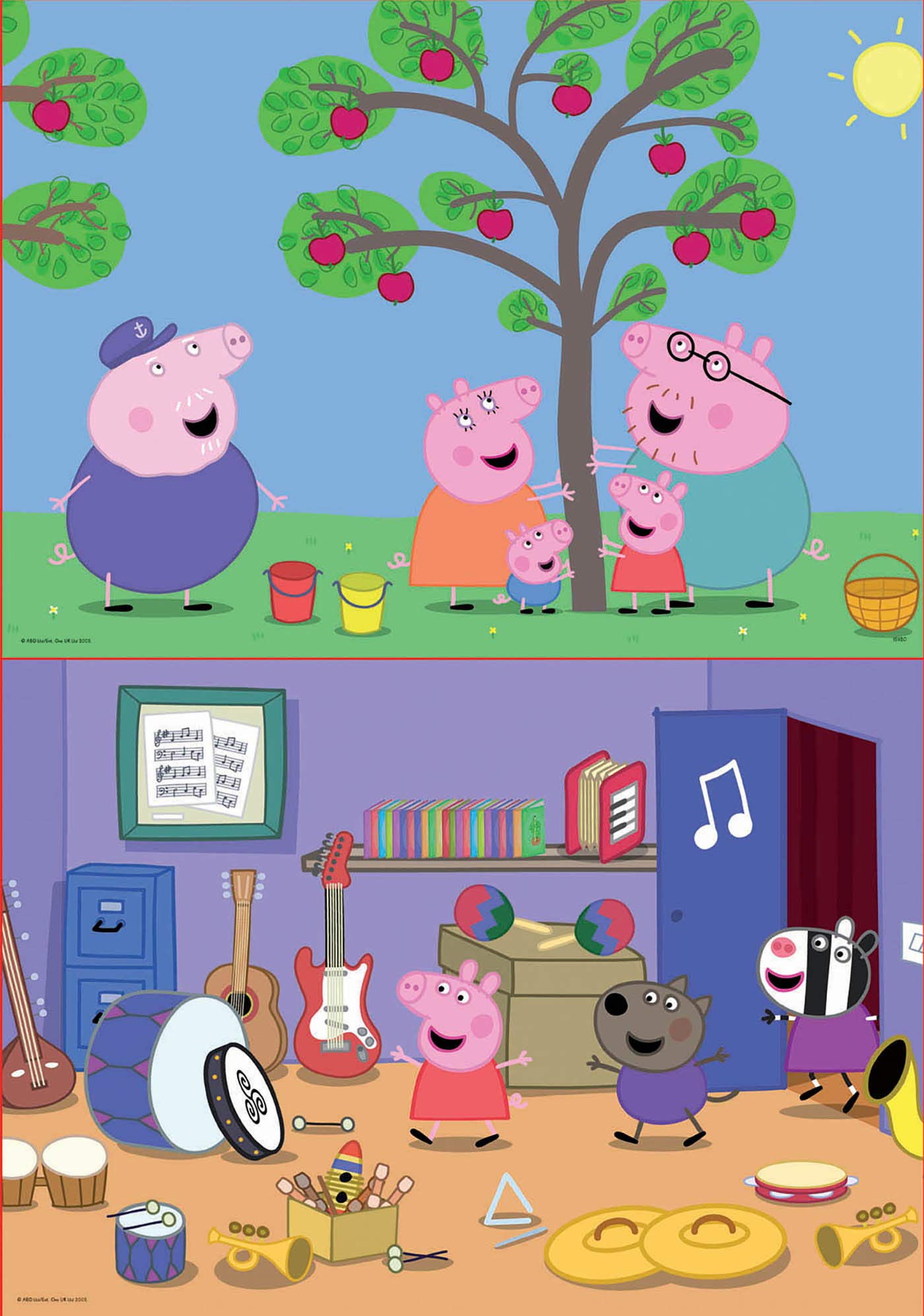 educa-peppa-wutz-15920-puzzle-2x48-teile-ab-3-jahren image 2
