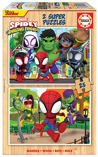 educa-spidey-super-freunde-19289-holzpuzzle-2x25-teile-ab-3 image 2